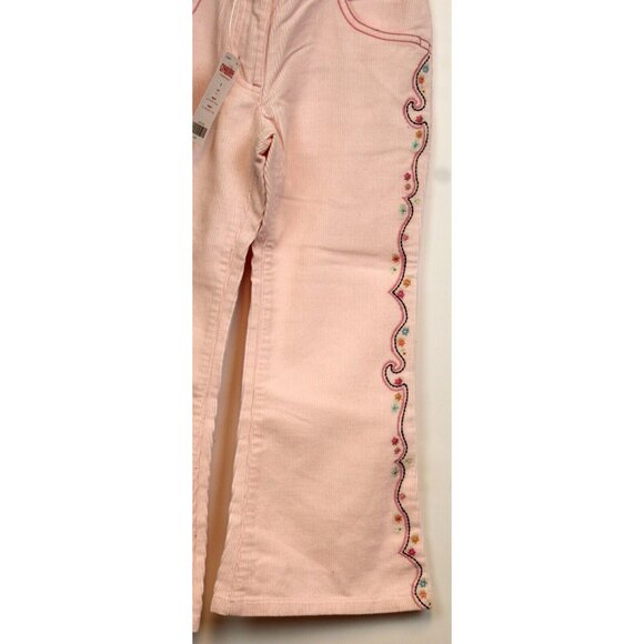 2006 Gymboree Park City Luxe Pink Corduroy Western Seam Pants sz 5 10 NWT Flared - Picture 3 of 6